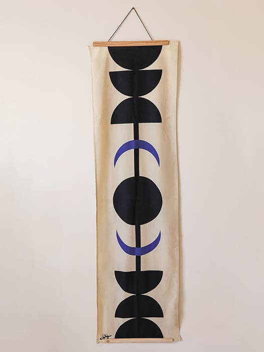 Handmade block printed table runner
