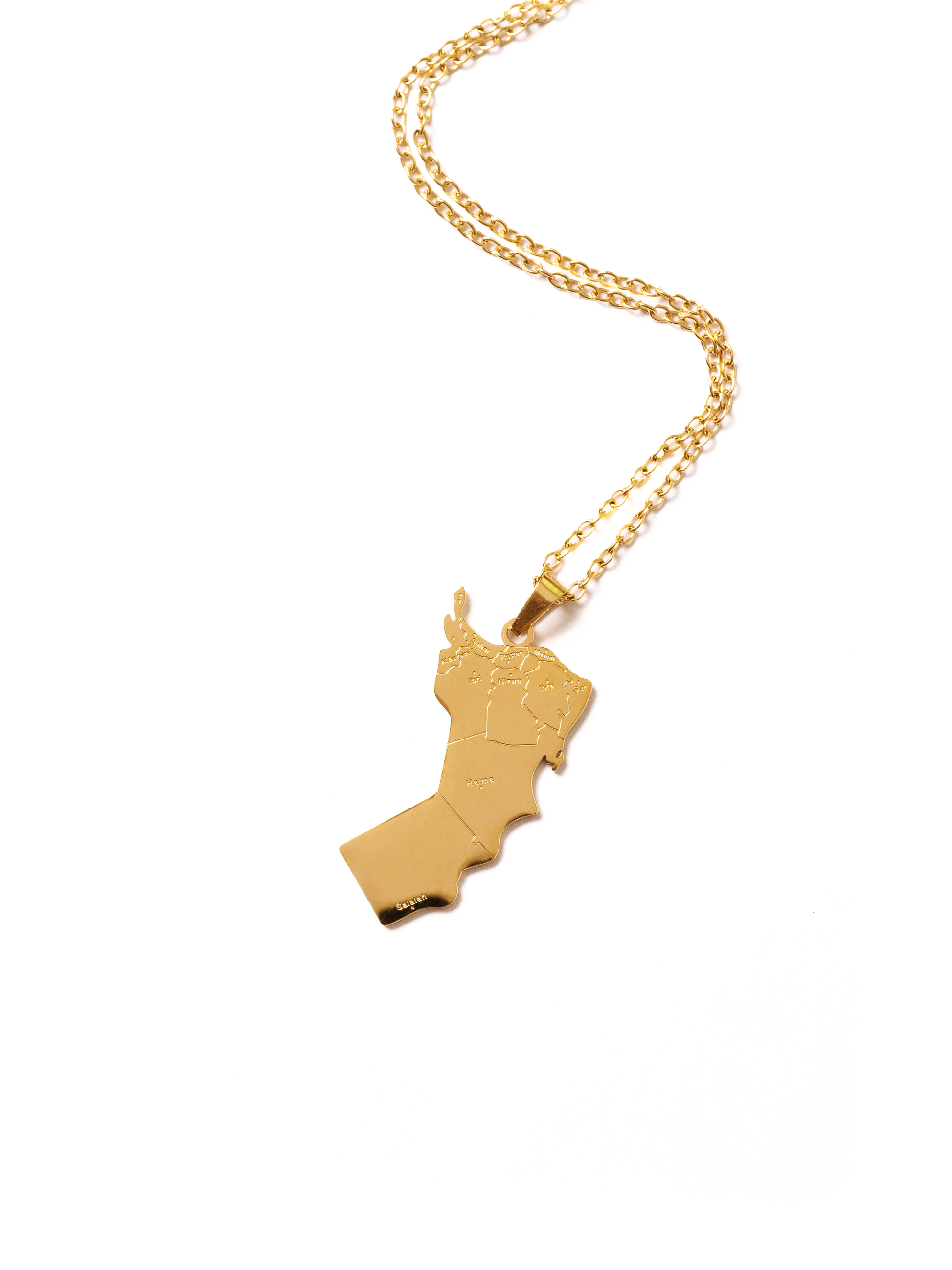 Oman Map Necklace