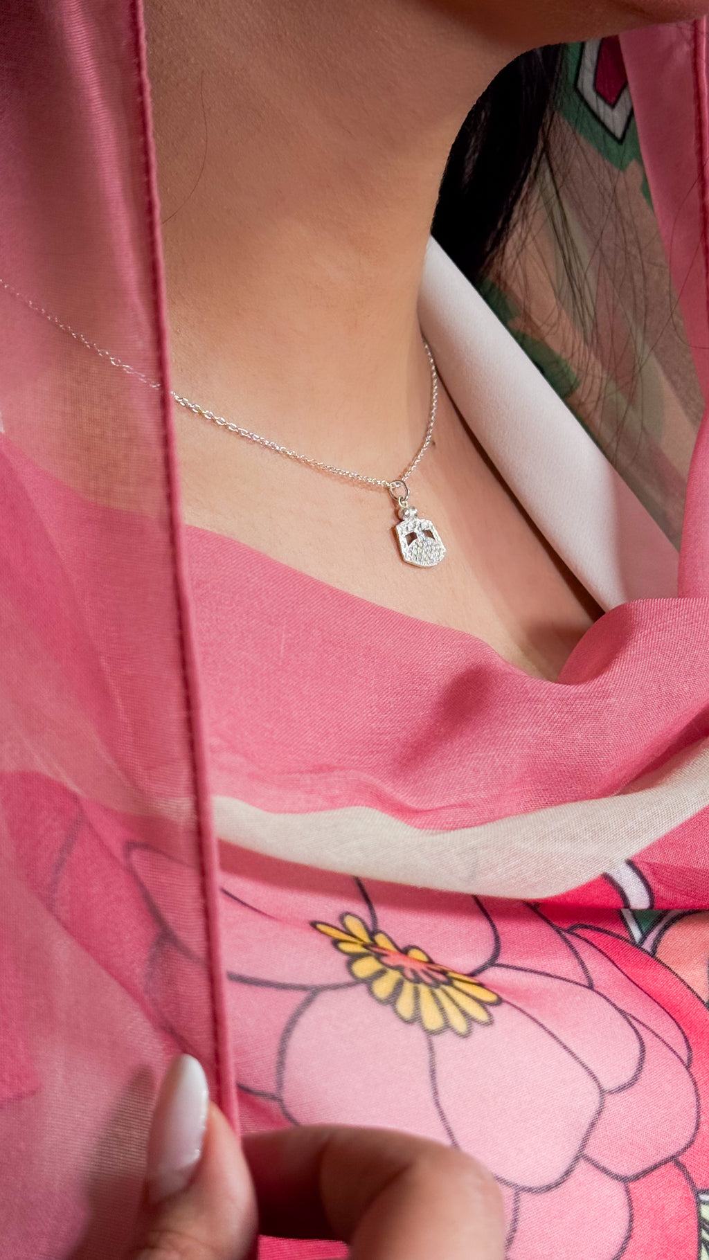 925 Silver Burqa Necklace
