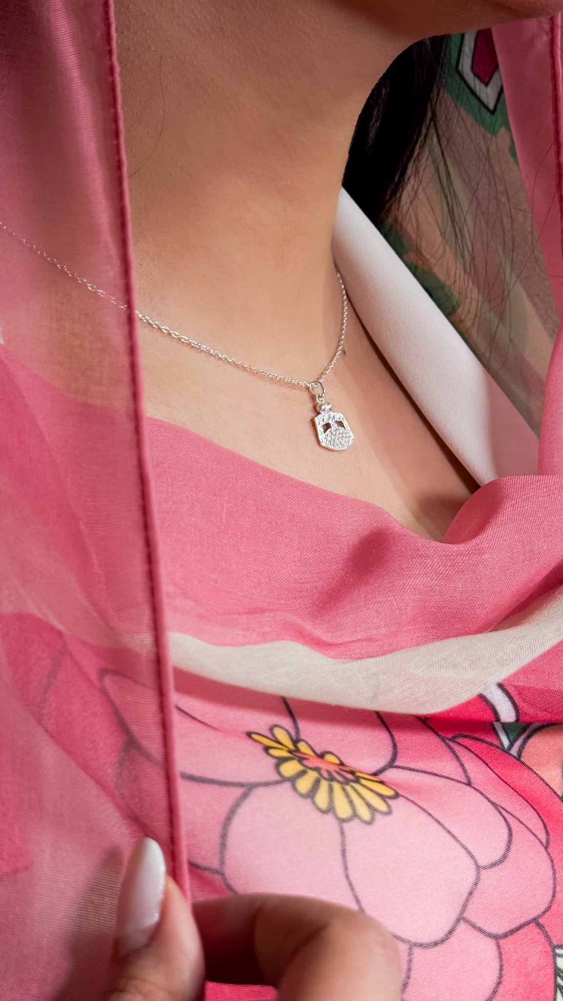 925 Silver Burqa Necklace