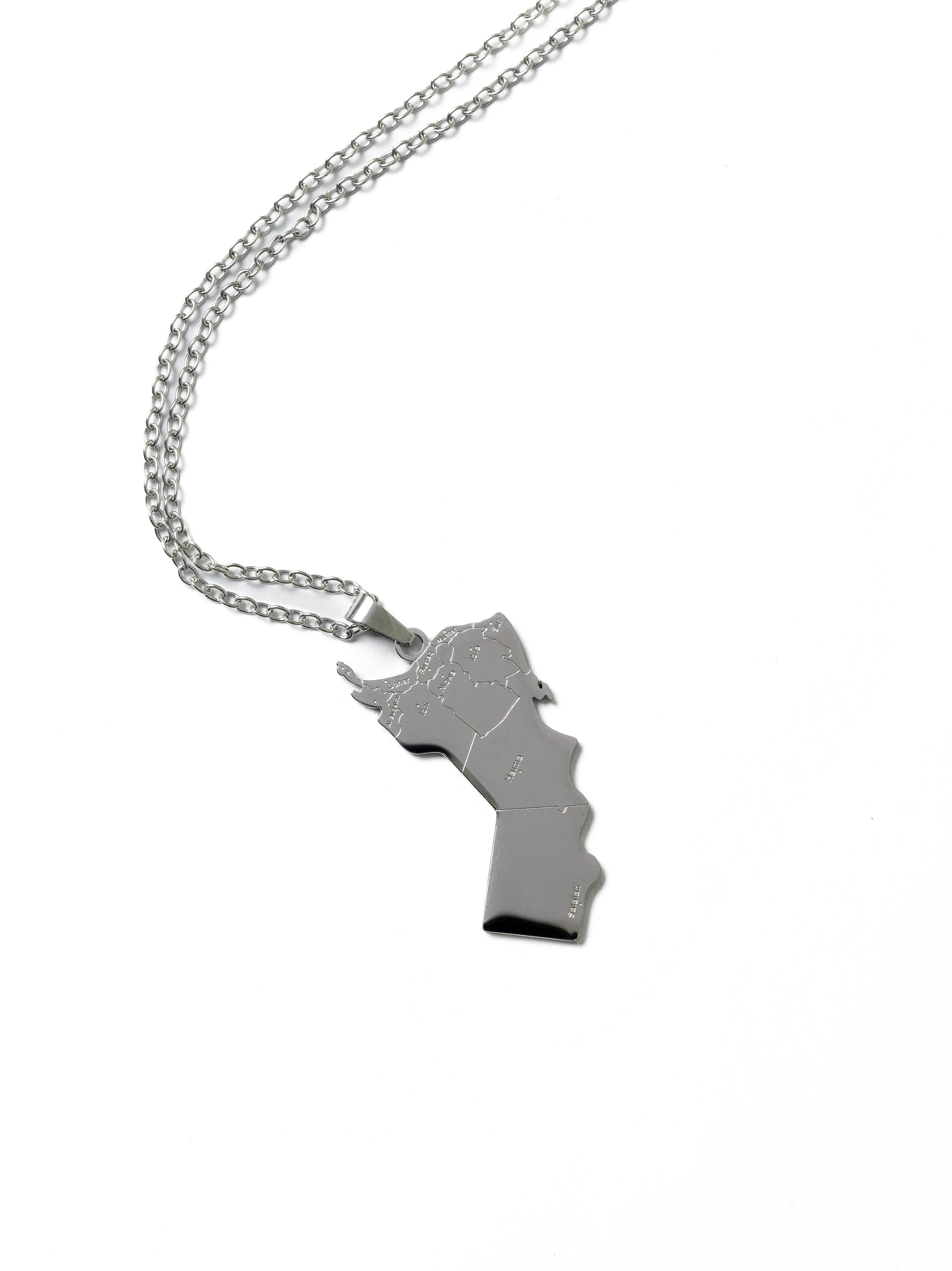 Oman Map Necklace